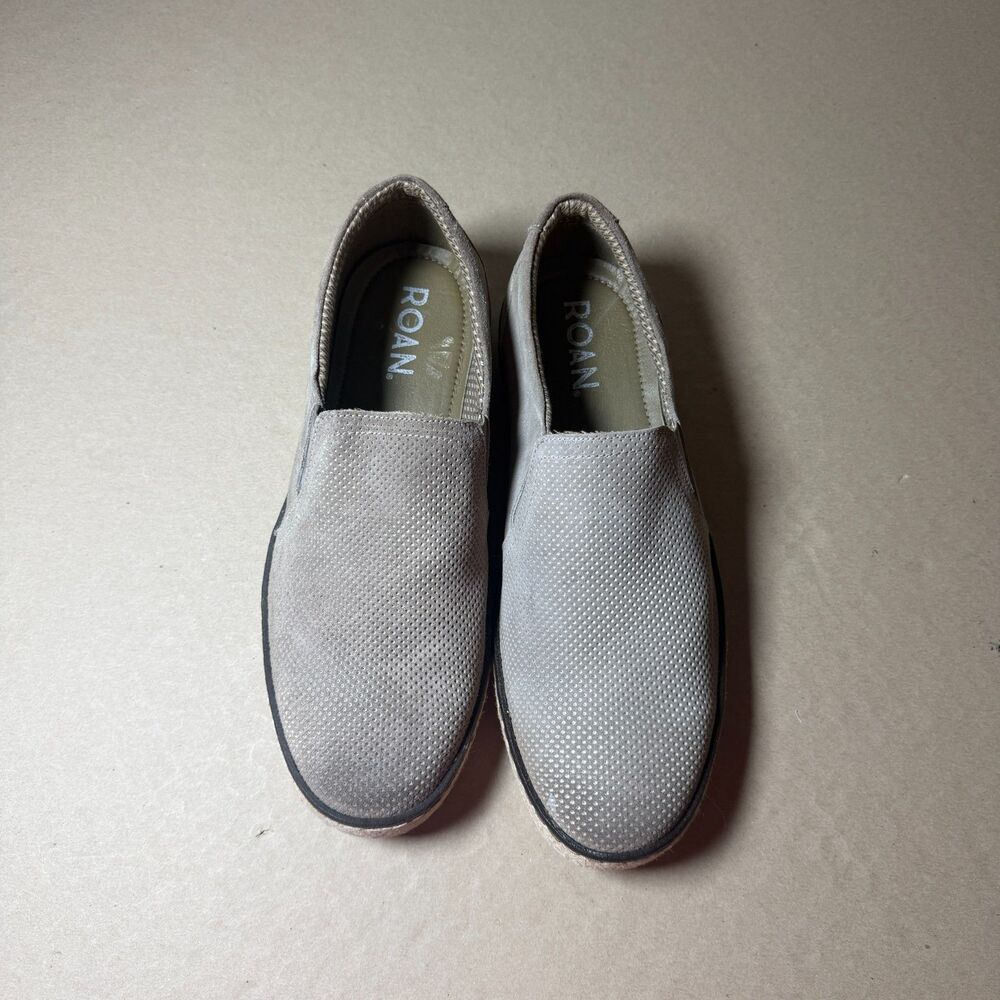 ROAN slip on light gray loafer mens size 10.5 buisness casual classic sneaker